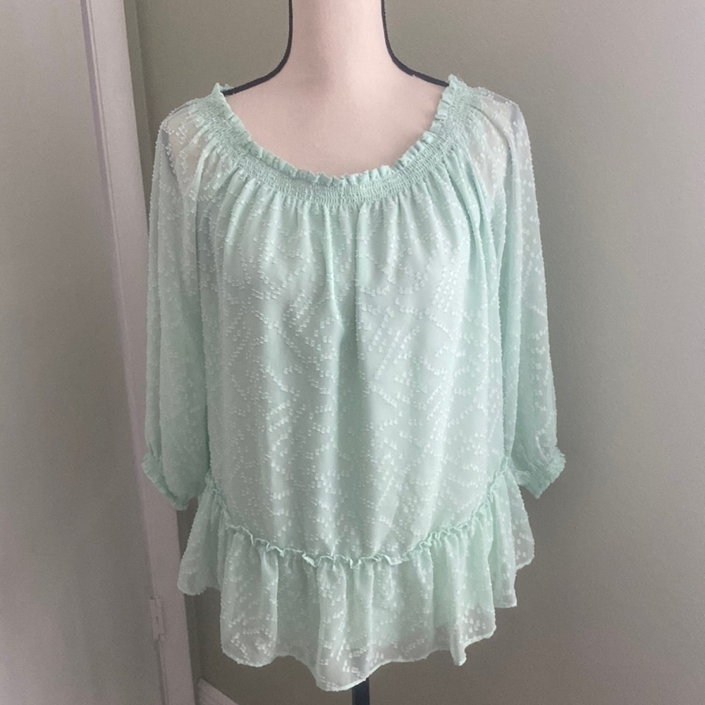 Banana Republic Woman’s Mint Color Blouse